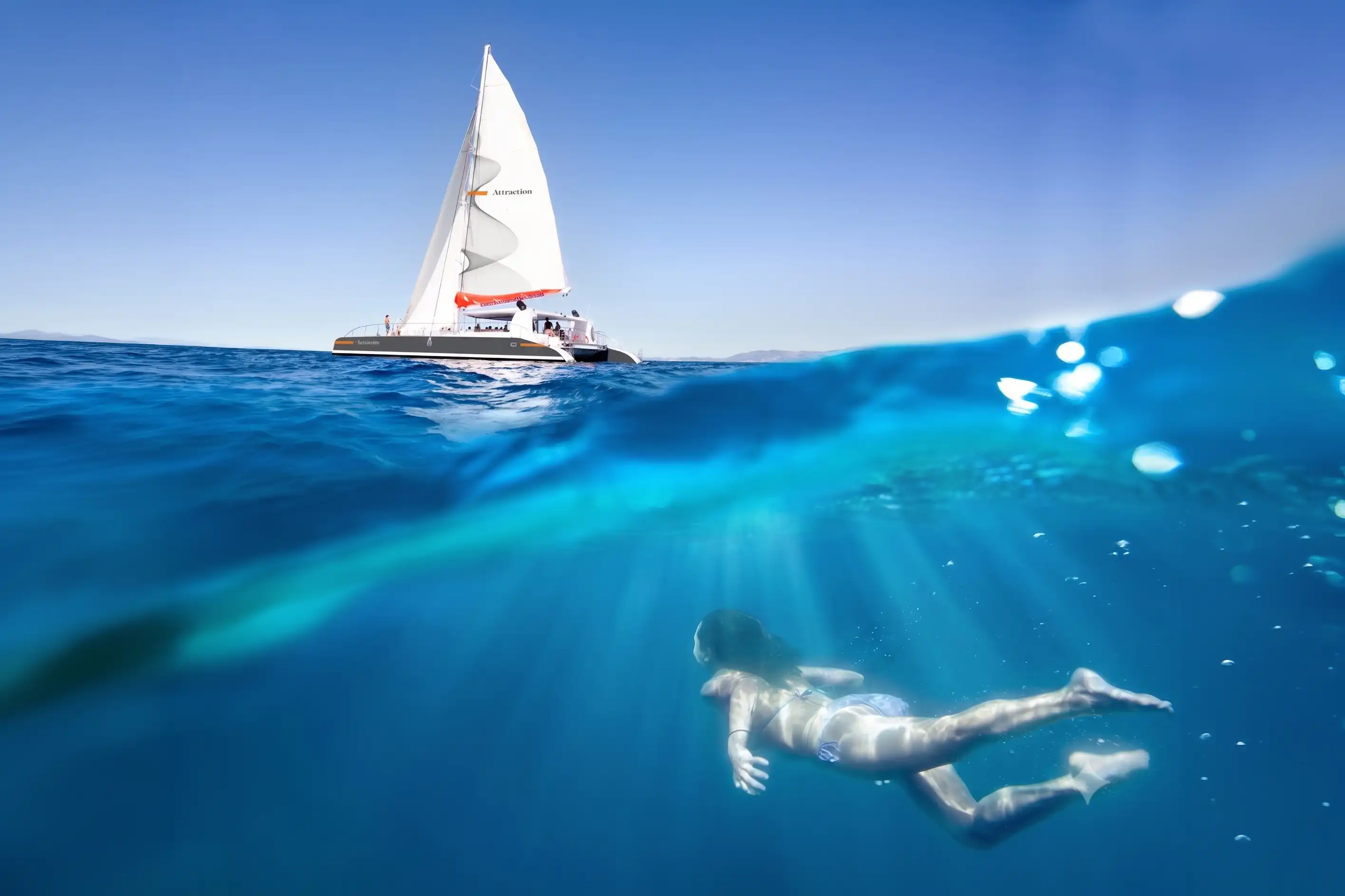 Exclusive catamaran experience to Es Trenc