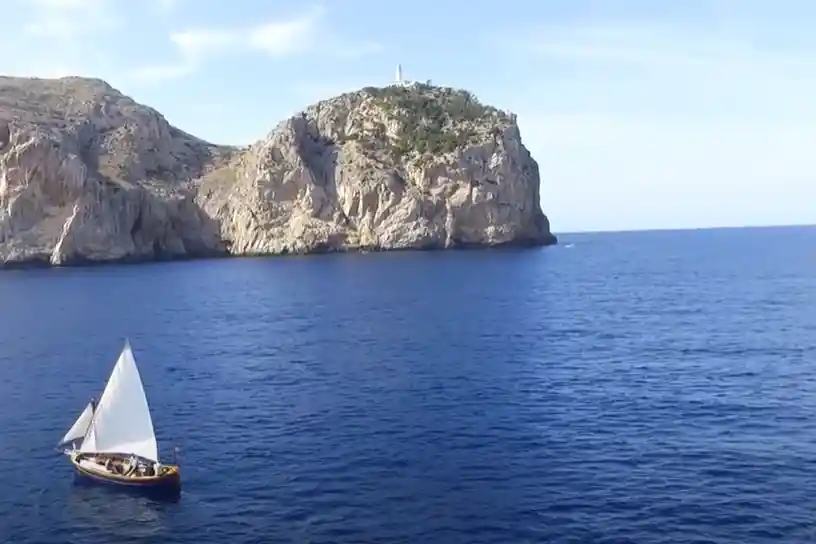 The Sublime Northern coast on a traditional Llaüt