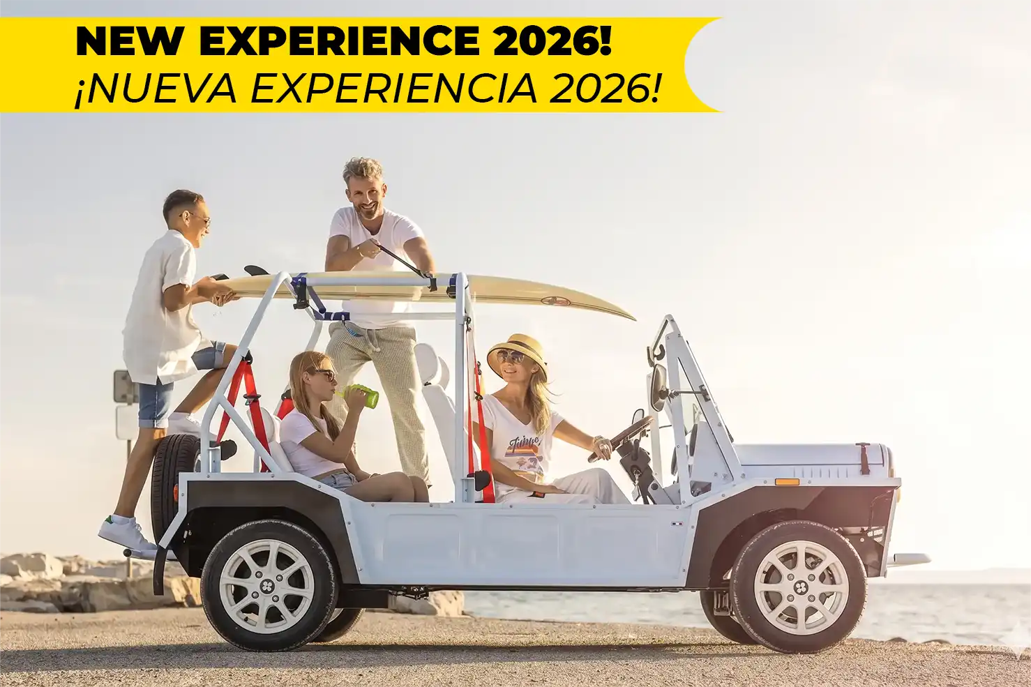 Alquiler de coche de playa eléctrico en Palma