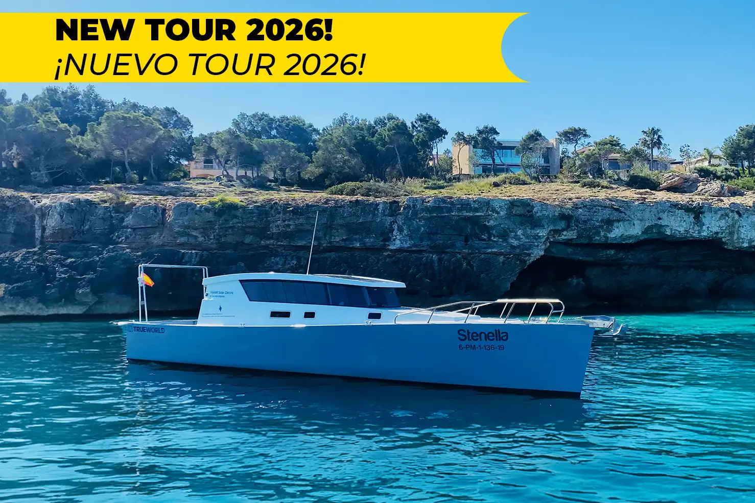 Portocolom & excursión en barco eléctrico